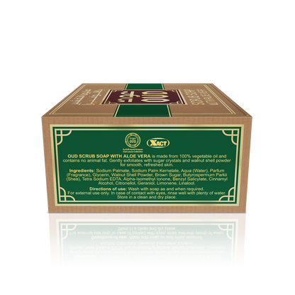 Oud Scrub Soap With Aloevera 125g