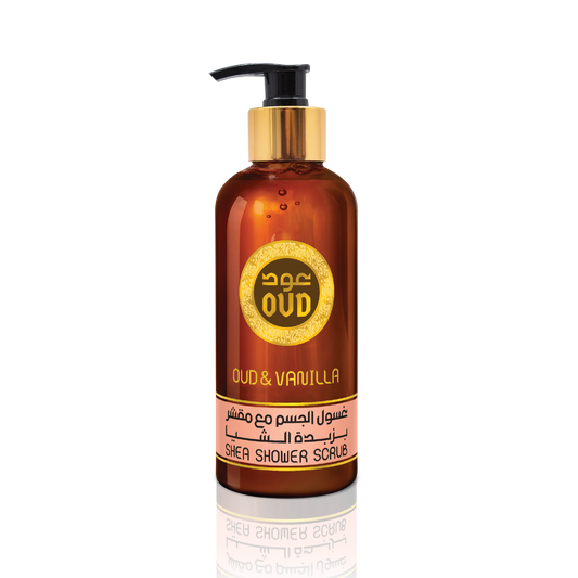 300ML Oud Premium Shea Shower Scrub - Oud & Vanilla