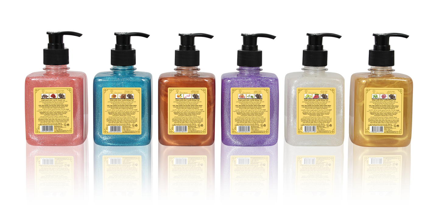 Oud Hand & Body Wash (300ml) 6 Scents Collection