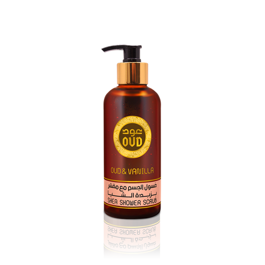 300ML Oud Premium Shea Shower Scrub - Oud & Vanilla